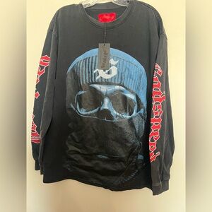 Godspeed Black and Blue Graphic Long Sleeve Shirt